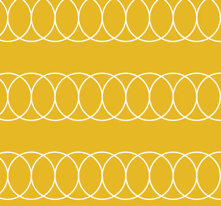 Yellow circles pattern blinds in a kitchen - TenStickers