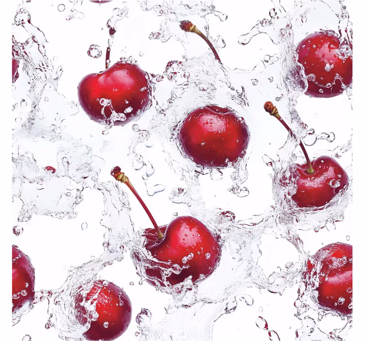 Fresh cherries  blinds in a kitchen - TenStickers