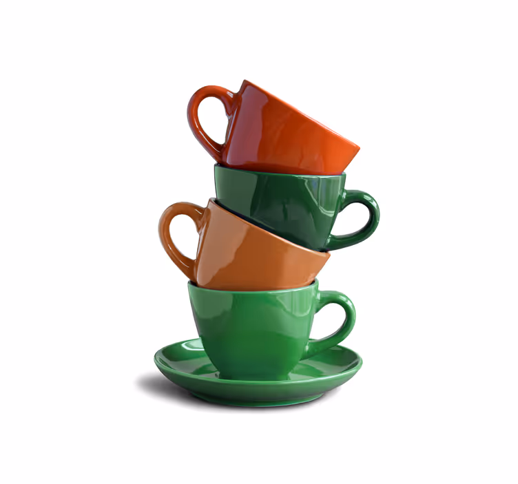 Cups  blinds in a kitchen - TenStickers