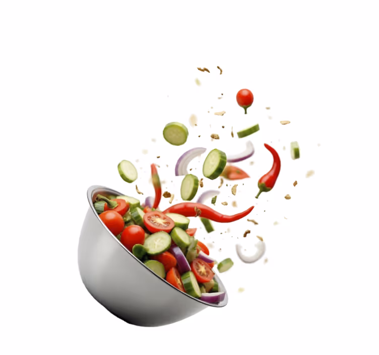Fresh salad  blinds in a kitchen - TenStickers