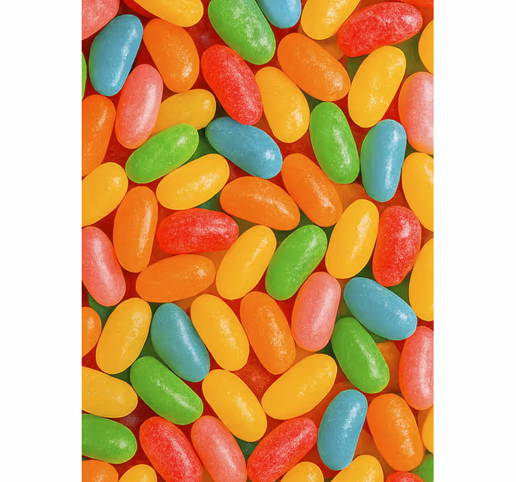 Colourful jelly beans blinds in a kitchen - TenStickers