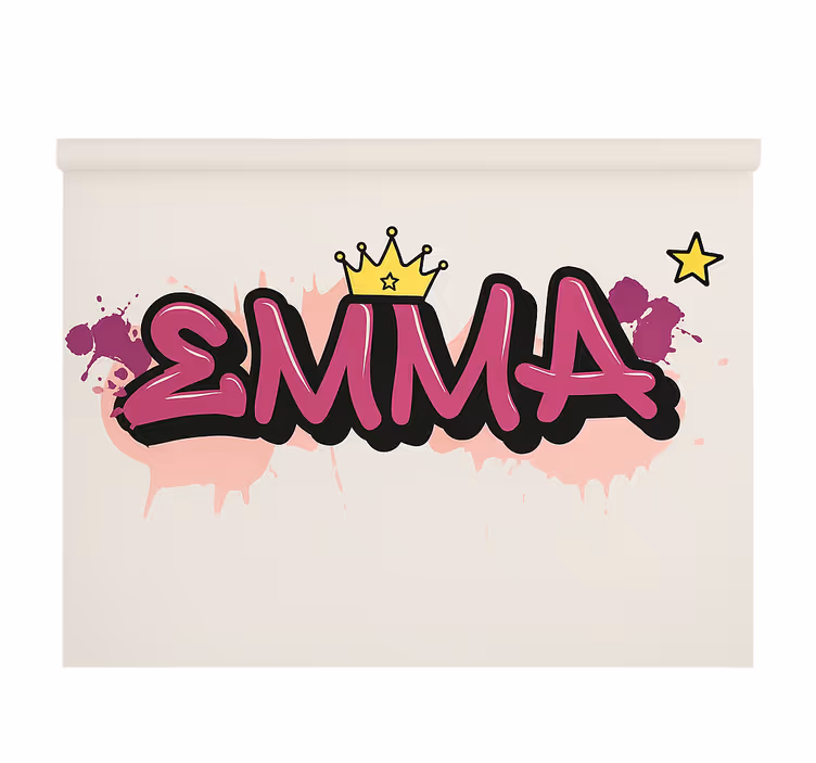 Pink custom graffiti blind kids - TenStickers