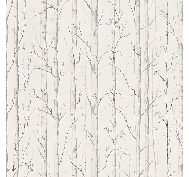 Swedish birch motif bathroom blind - TenStickers