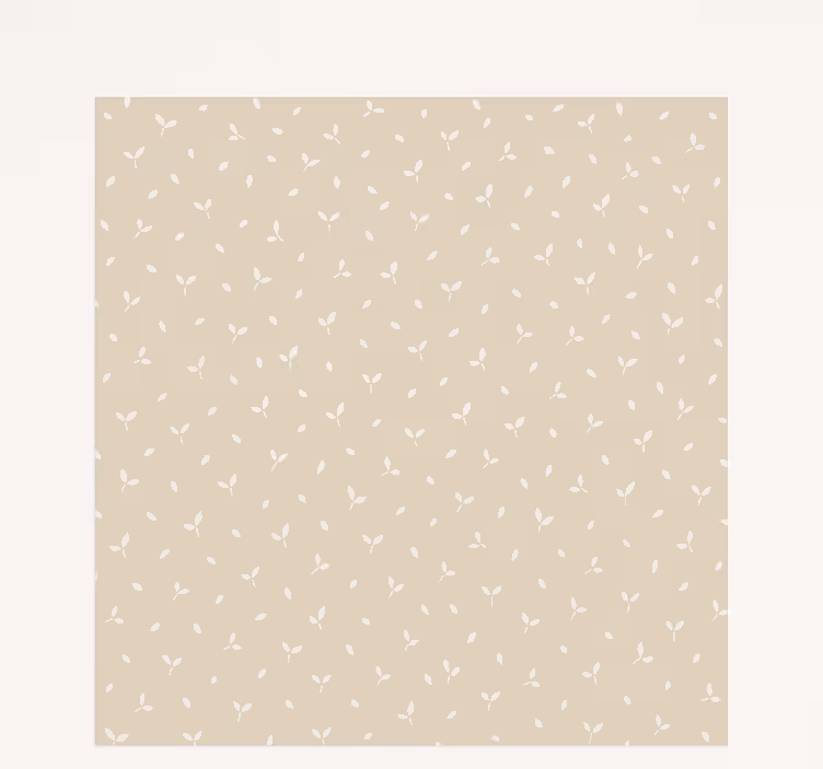 Beige leaves motif blind kids - TenStickers