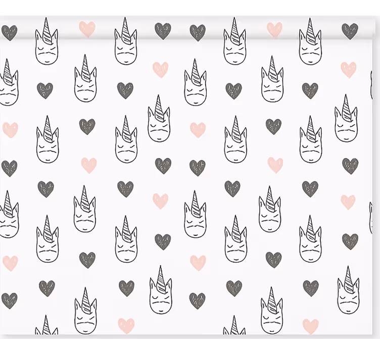 Nordic unicorns pattern blind kids - TenStickers