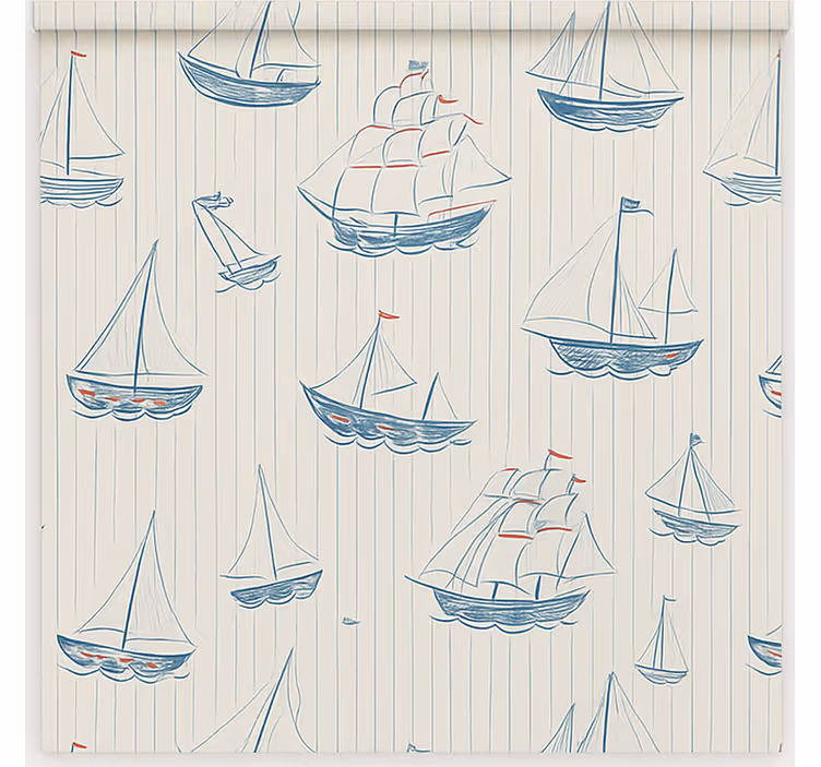 Drawing boats design blind kids - TenStickers