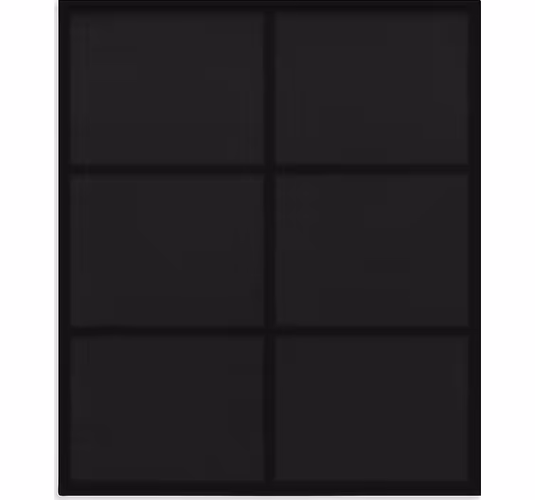 Modern blocks pattern black roller blind - TenStickers