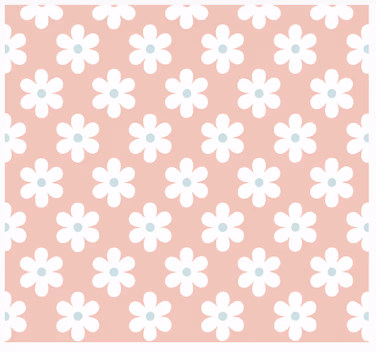 White daisies pattern blind kids - TenStickers