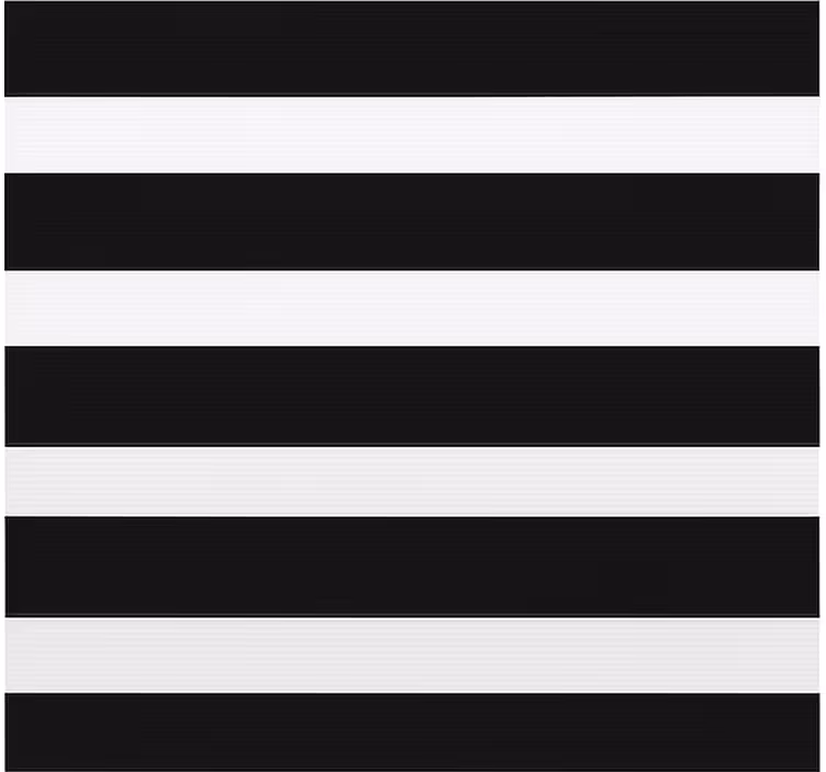 Black and white stripes blinds in a kitchen - TenStickers