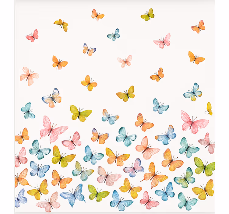 Flying colorful butterflies blind kids - TenStickers