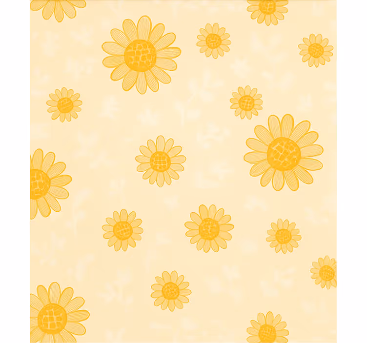 Yellow sunflower pattern blind kids - TenStickers