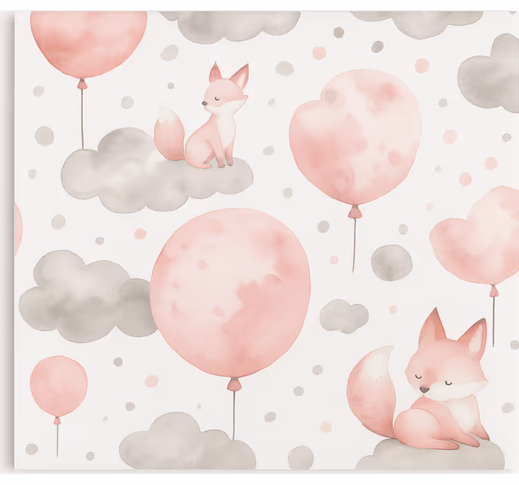 Pastel balloons and clouds blind kids - TenStickers