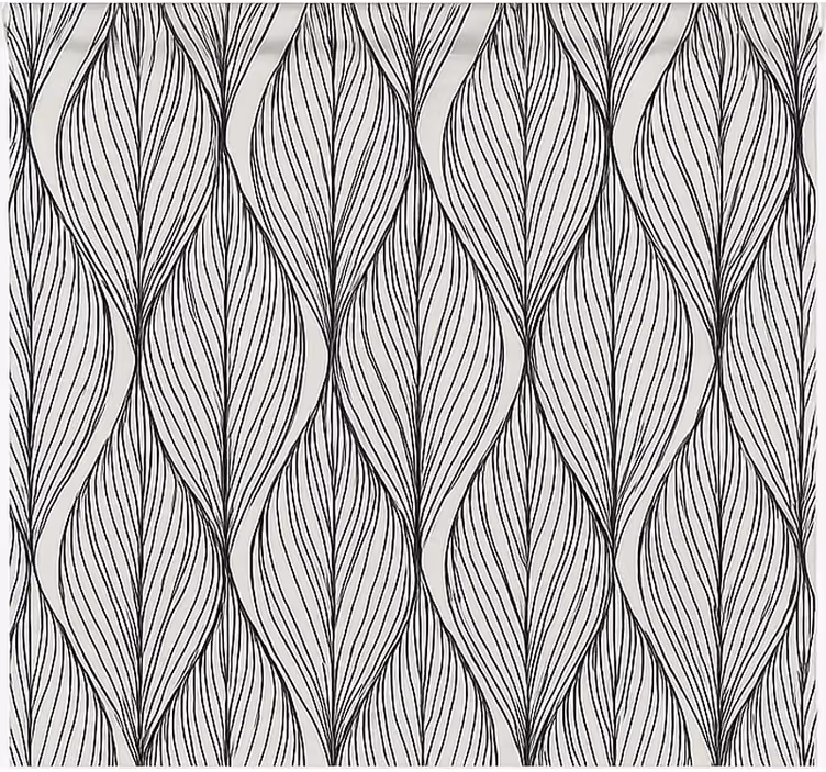 Geometric grey leaves blinds in a kitchen - TenStickers