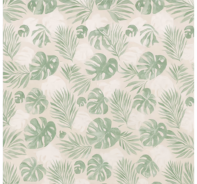 Tropical botanical leaves blinds in a kitchen - TenStickers