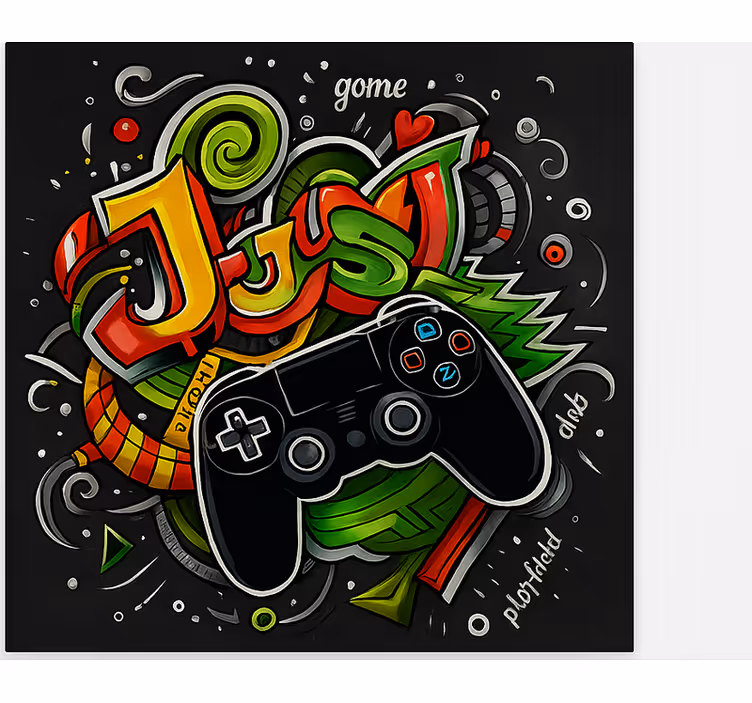 Graffiti just game controller blind geek - TenStickers
