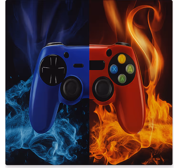 Fire and ice console  blind geek - TenStickers