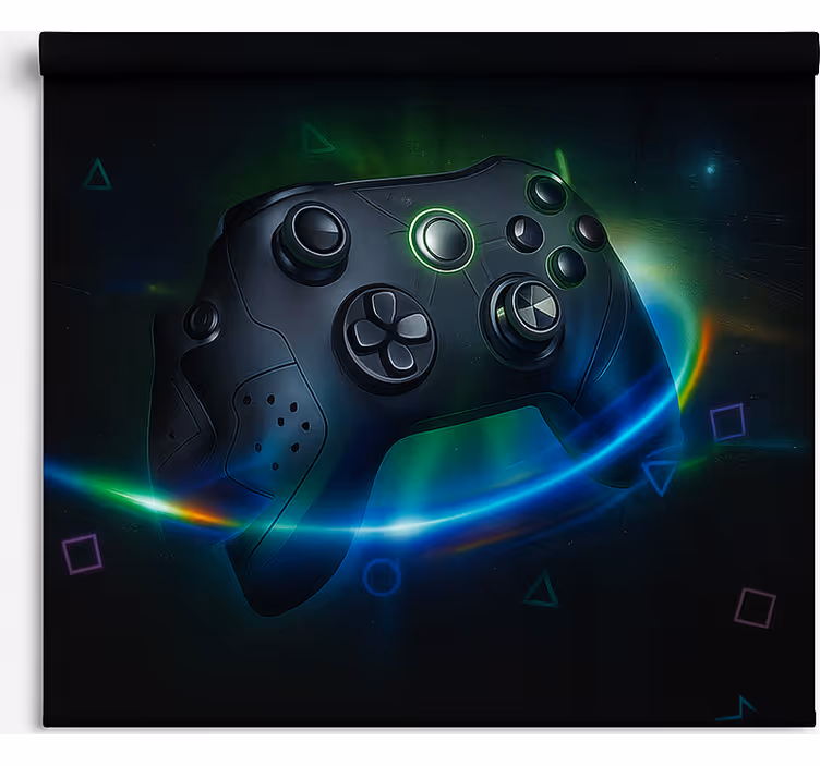 Neon futuristic gaming controller  blind geek - TenStickers