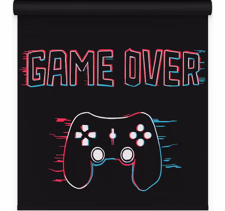 "Game over" blind geek - TenStickers