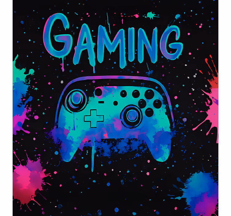 Neon splash paint controllers blind geek - TenStickers