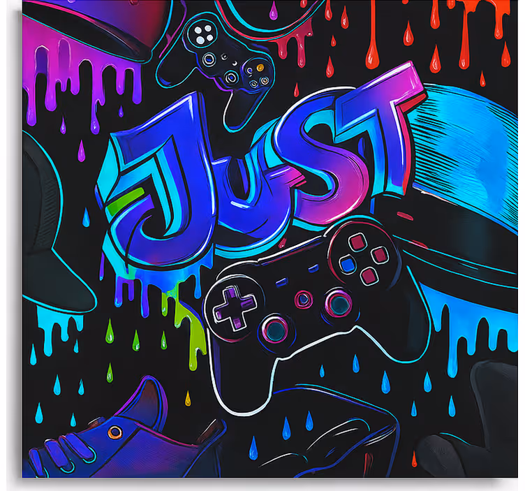 3D Just Game controller blind geek - TenStickers