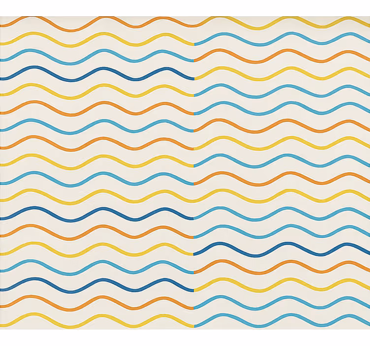 Colored wavy lines teenage blind - TenStickers