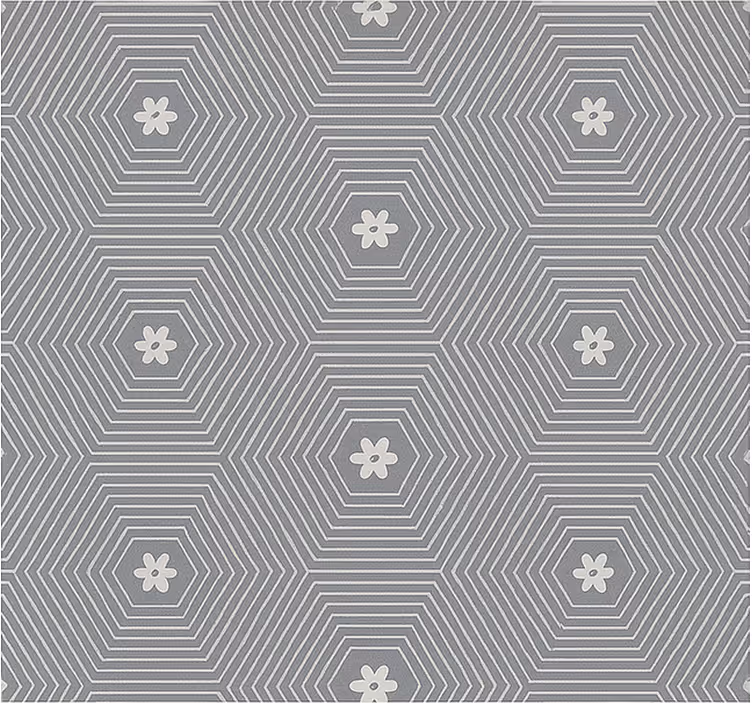 Gray Hexagon Geometric teenage blind - TenStickers