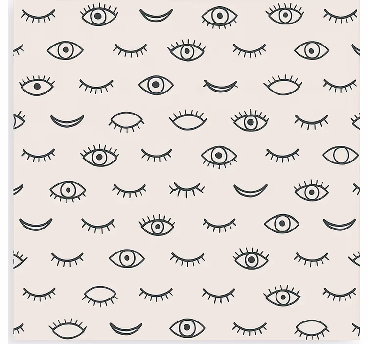 Eyelash eye pattern teenage blind - TenStickers
