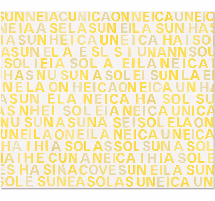 Yellow printed letters teenage blind - TenStickers