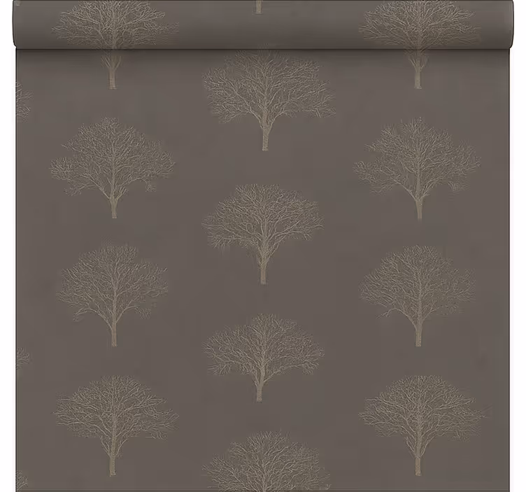 Beige black forest trees  dining room blind - TenStickers
