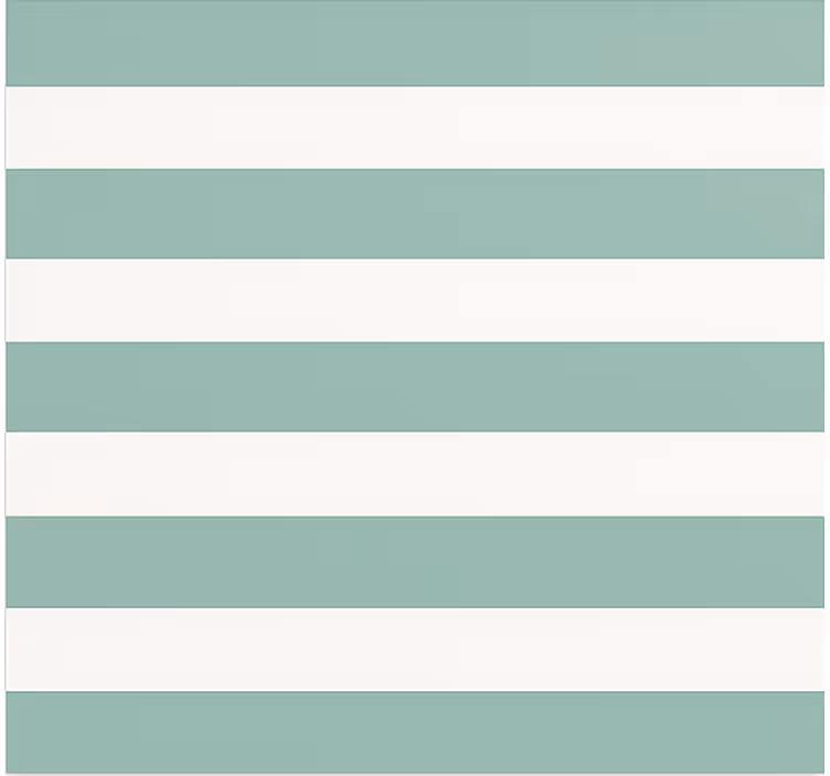 Teal green striped dining room blind - TenStickers
