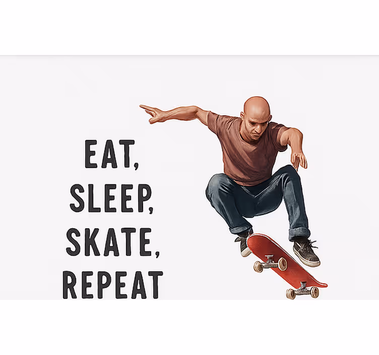 Skateboard Print teenage blind - TenStickers