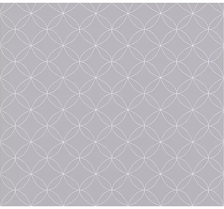Scandinavian blind grey geometric floral design - TenStickers