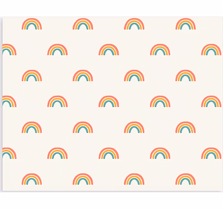 Colourful cascading rainbows scandinavian blind - TenStickers