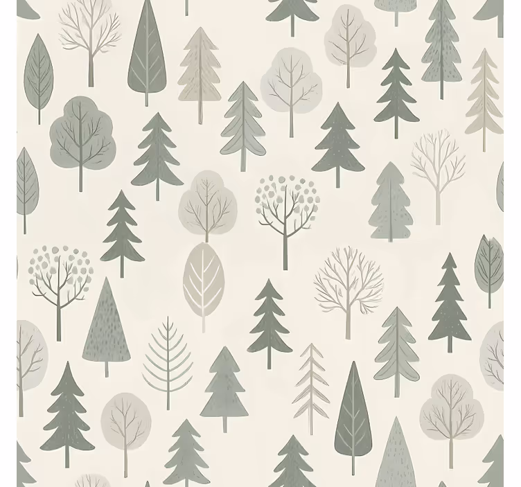 Scandinavian blind calming scandinavian forest - TenStickers