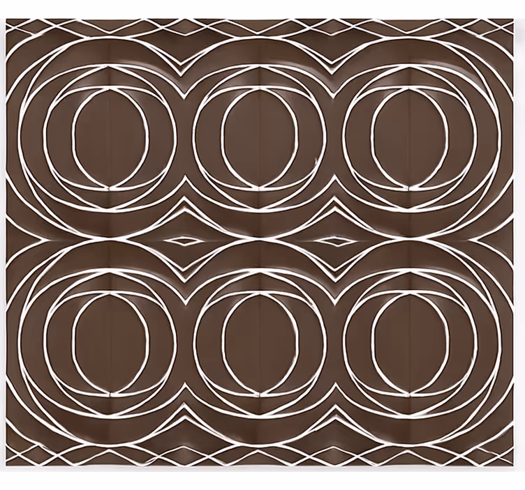 Scandinavian blind modern intertwined circles - TenStickers
