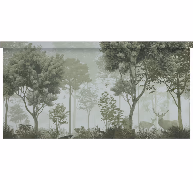Blind trees serene nature retreat - TenStickers