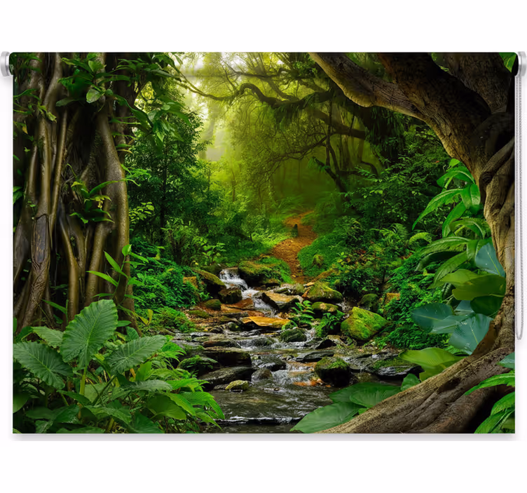 Blind trees tropical forest retreat - TenStickers