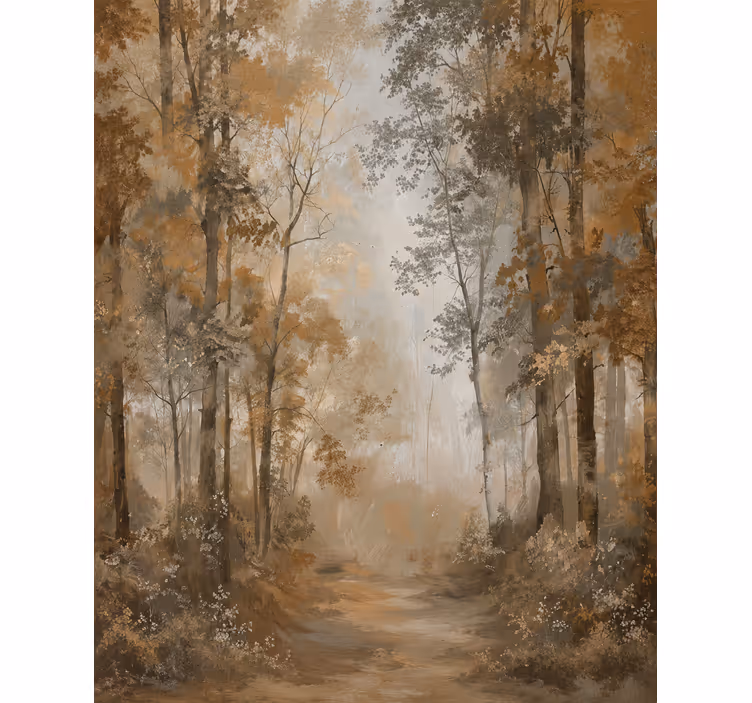 Blind trees amber autumn grove - TenStickers
