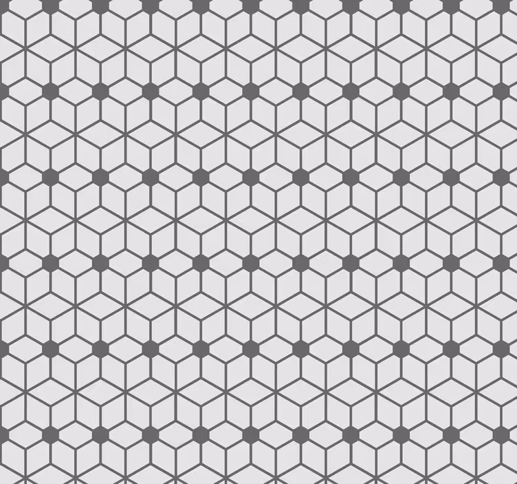Bathroom blind in hexagonal tile design - TenStickers