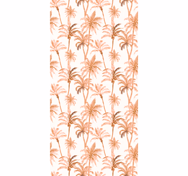 Bathroom blind palm silhouettes - TenStickers