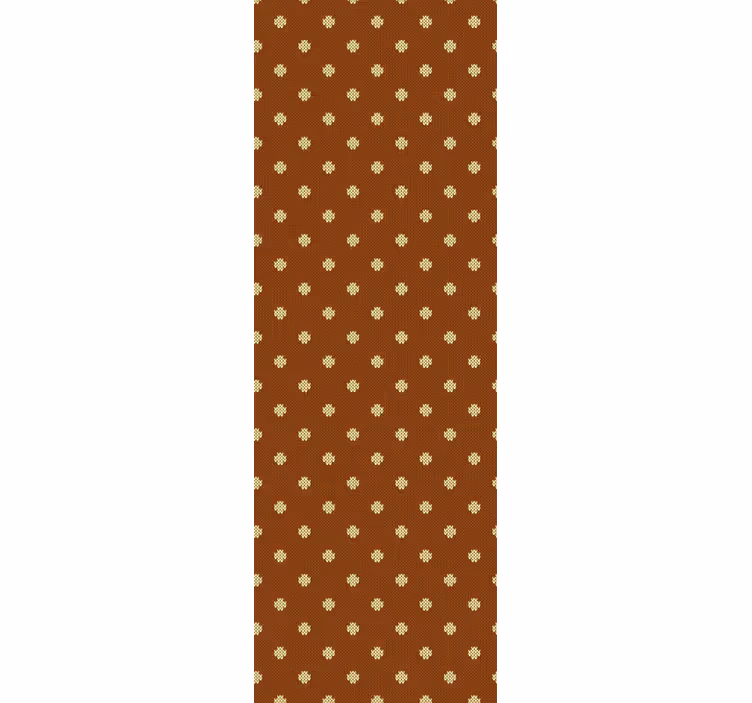 Blind home office in brown cross pattern - TenStickers
