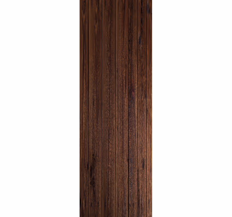 Blind home office with dark brown rustic wood planks - TenStickers