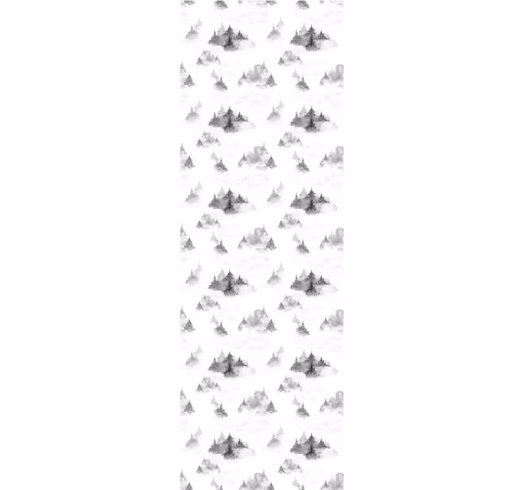 Blind home office dark forest silhouette - TenStickers