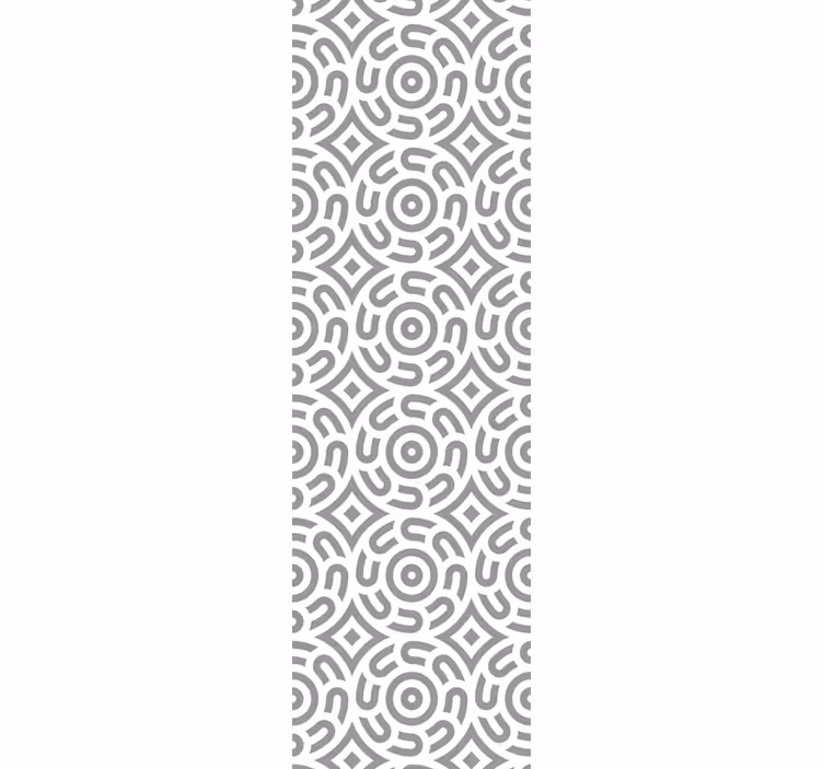 Blind home office with white geometric circles - TenStickers
