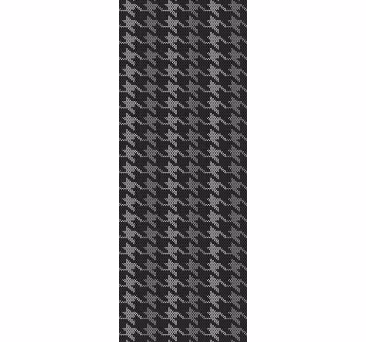 Blind home office with houndstooth pattern - TenStickers
