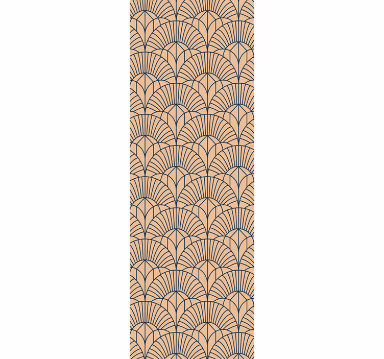 Blind home office in abstract beige pattern - TenStickers