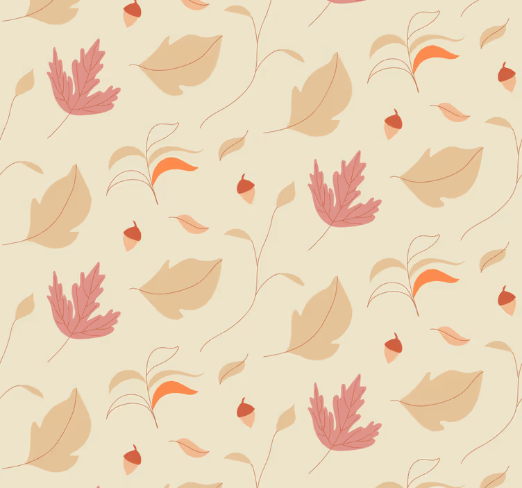 Blind home office autumn leaves design - TenStickers