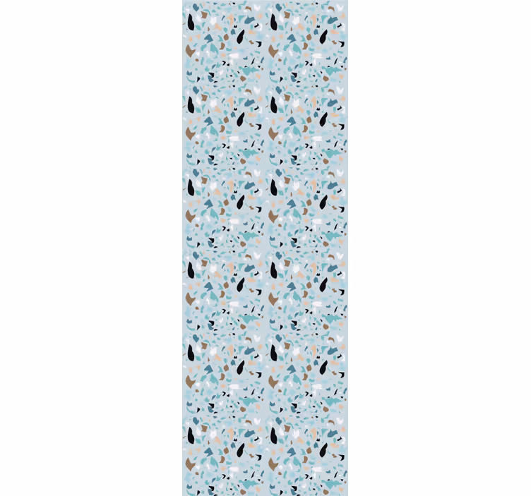 Dining room blind in light blue terrazzo effect - TenStickers