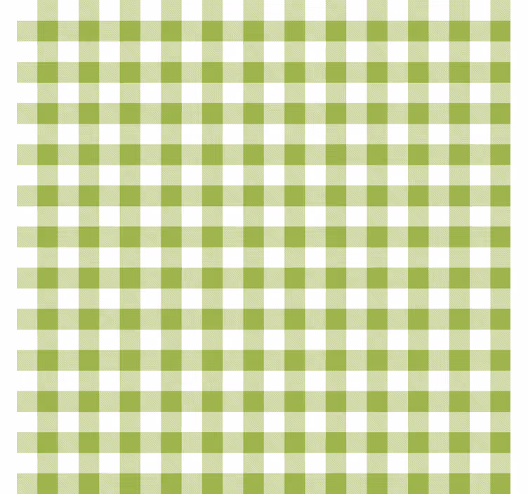 Dining room blind with gingham check pattern - TenStickers