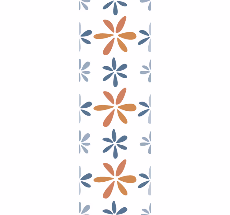 Dining room blind with floral geometric design - TenStickers